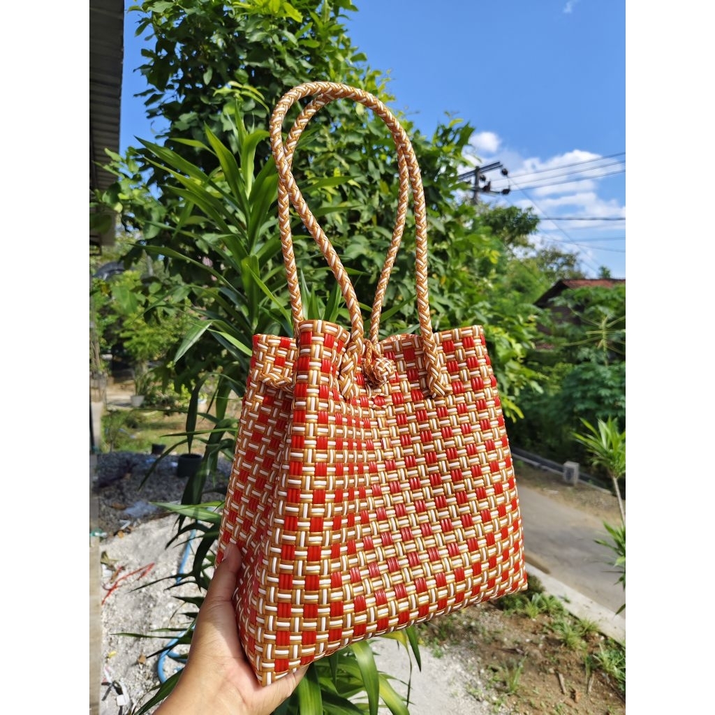 [KLASIK] Tas jali jali premium muat 5-7kg Tas wanita modern tas murah bahan plastik jalijali Tas any