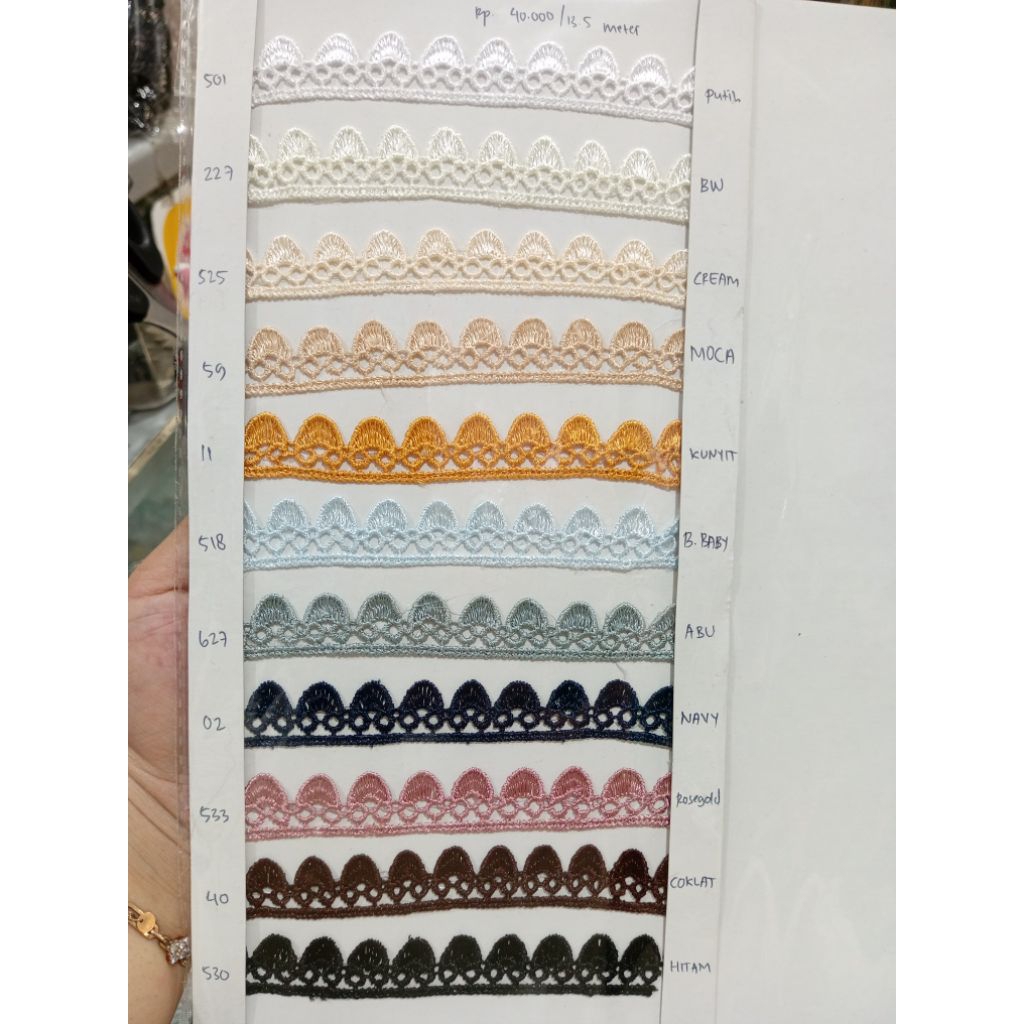 renda meteran | renda gamis | renda pakaian | FPDVRS15667