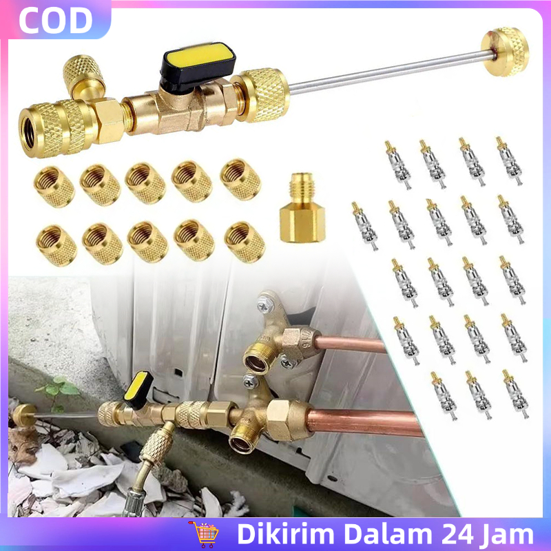 1set Valve Core Removal Tool Alat Service Ac Valve Remover Backflow Valve Alat Remover Valve Core Di