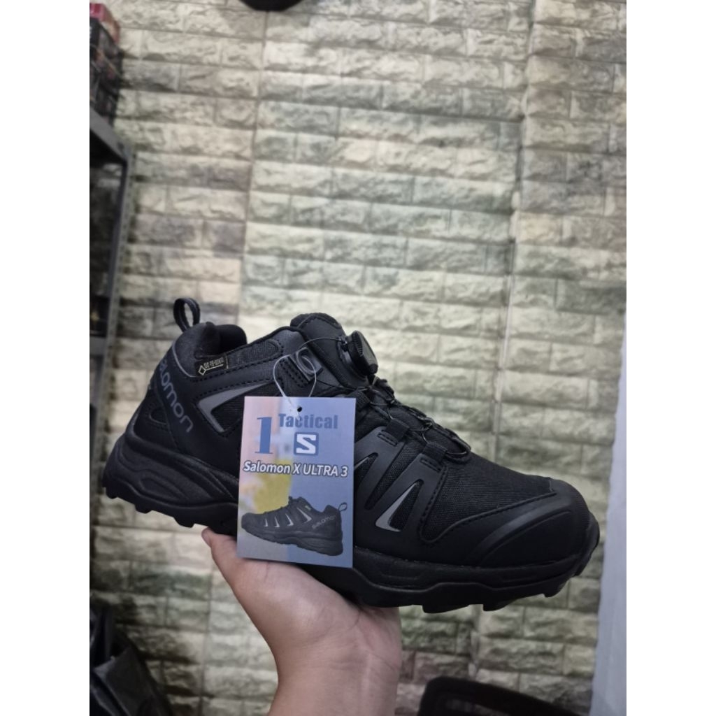 Salomon Ultra Tactical Sepatu Tactical Pria 4 Inch untuk Hiking dan Trekking Outdoor Bahan Cordura W
