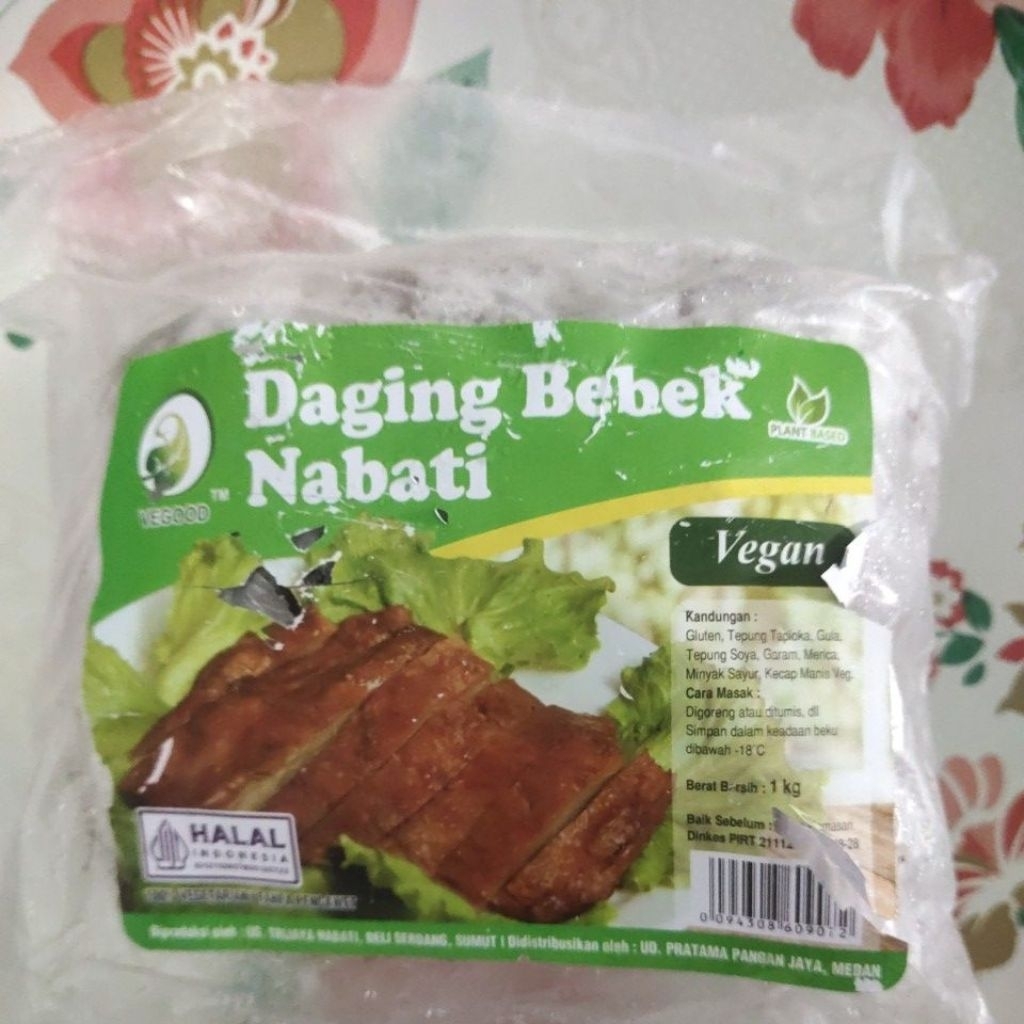 

daging bebek lokal nabati vegetarian