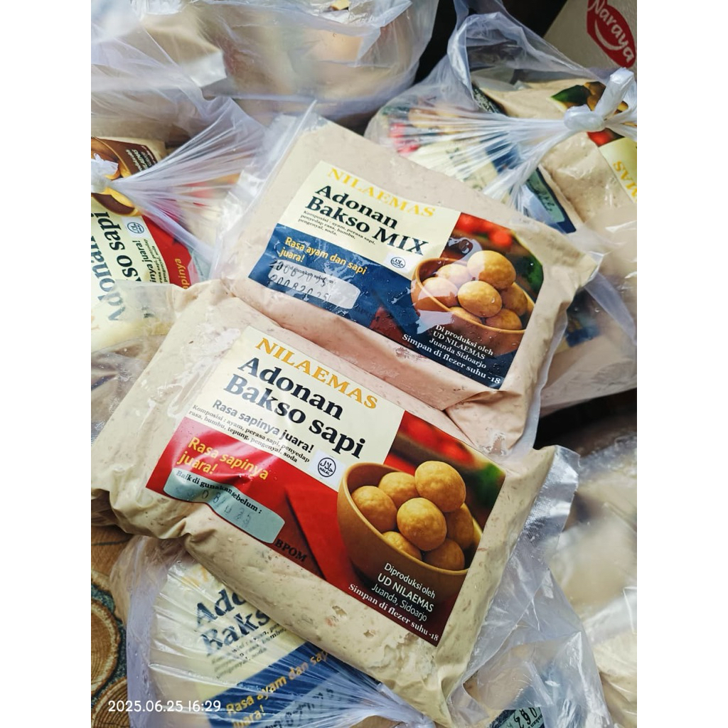 

Adonan bakso ayam dan sapi halal berat 1 kg buat tahu walik,tahu bakso,sempol,pentol,siomay