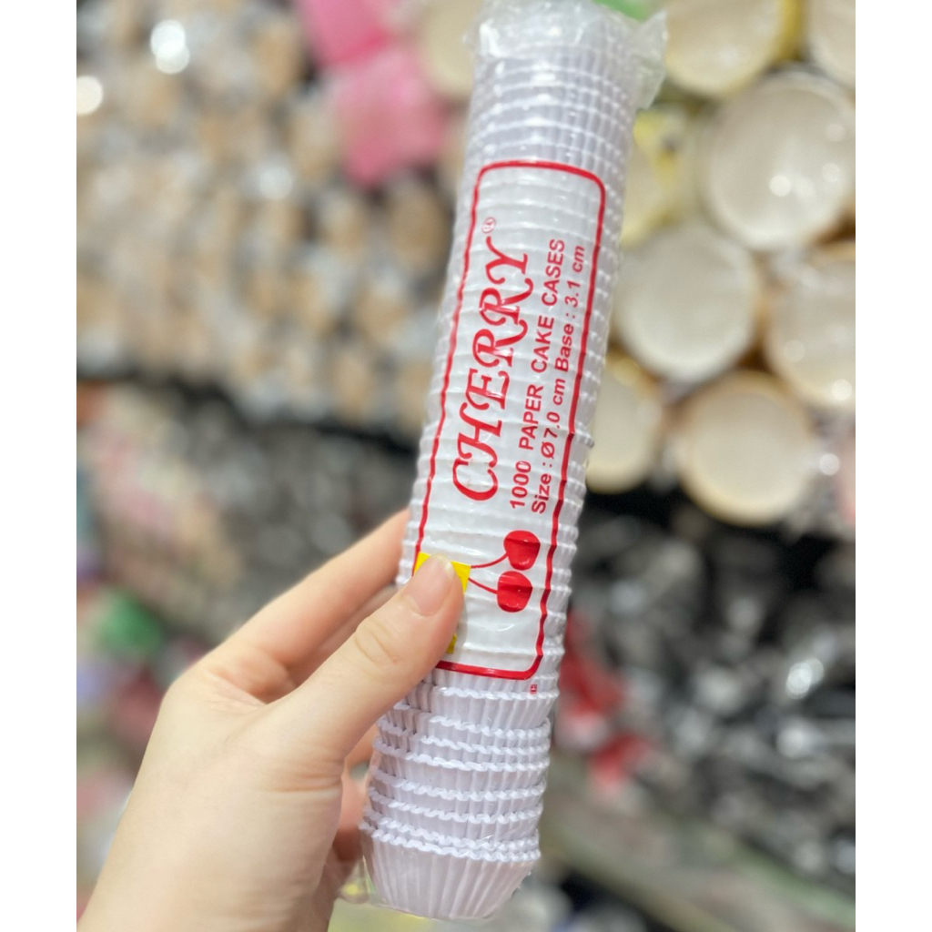 [ 1000pcs ] Cherry Cake Case 7CM / Cup Cake / Kertas Alas Kue