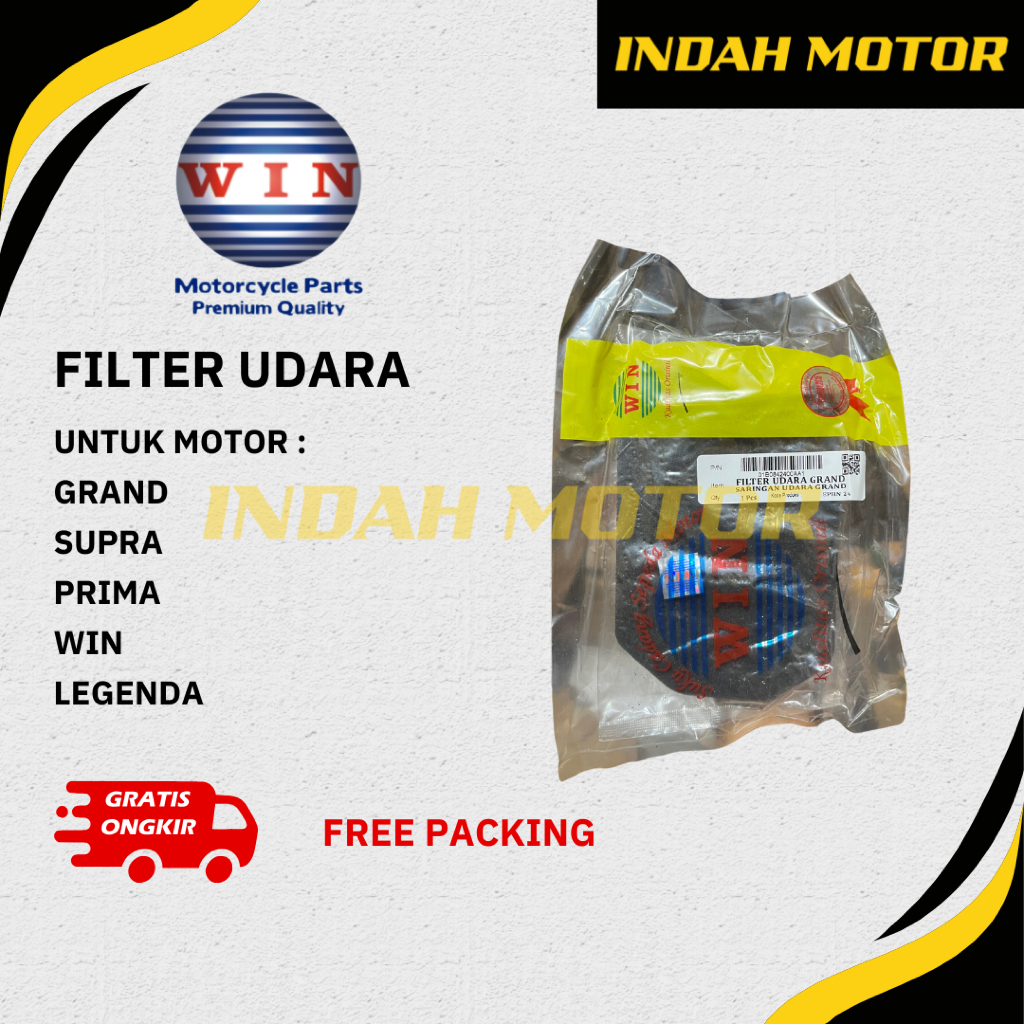 Filter Udara | Busa Filter Grand | Supra | Prima | Honda Win | Legenda | Merek WIN