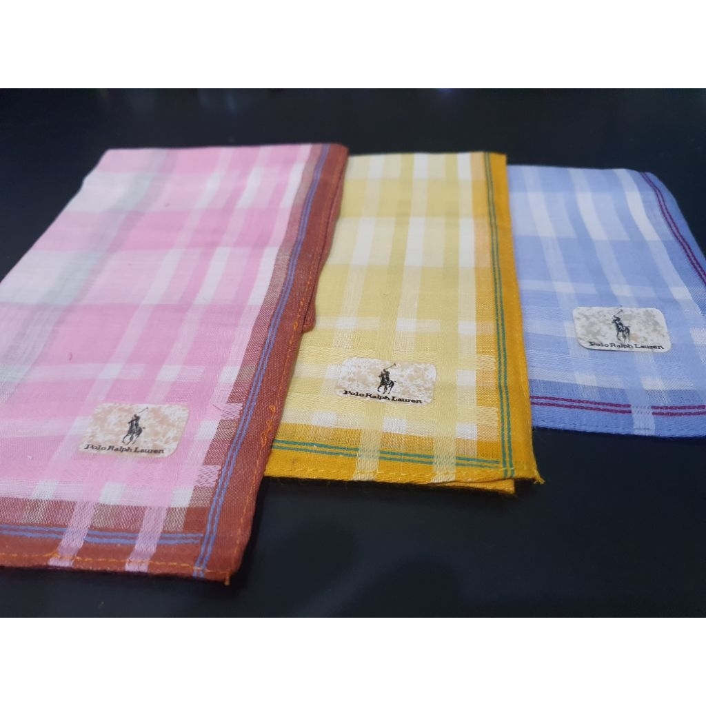 sapu tangan polo 100 persen katun