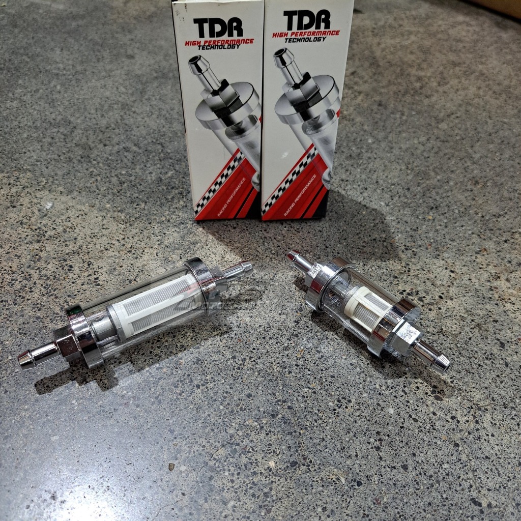 TDR FILTER KRAN BENSIN PENDEK ; PANJANG KACA ORIGINAL