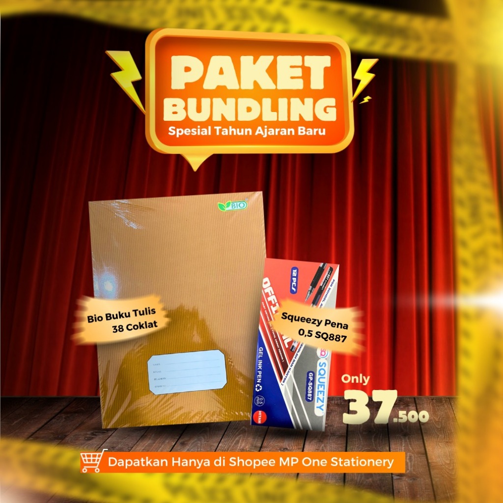 

PROMO HEMAT PAKET BUNDLING (1 PAKET ALAT TULIS SEKOLAH) Buku Bio Isi 38 Lembar & Pena Squeezy Sq-887