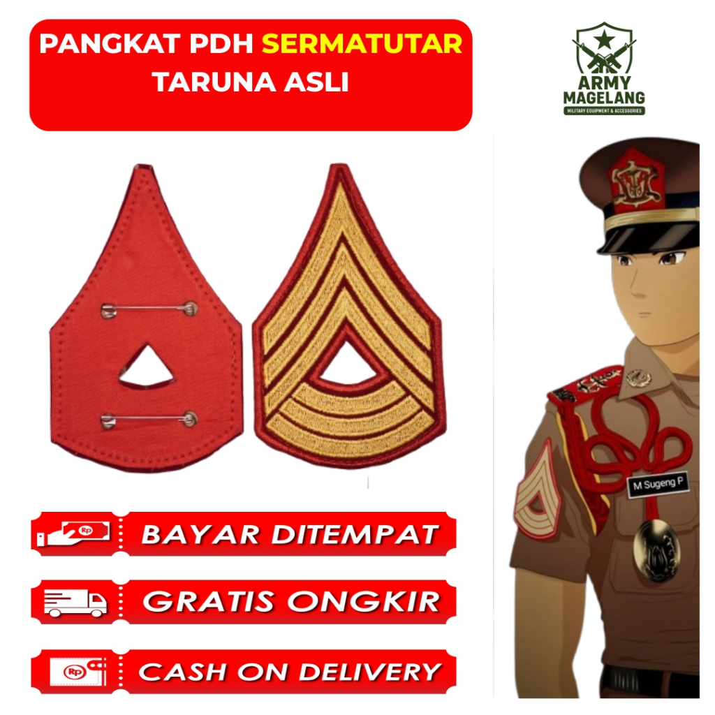 SEVRON PDH SERMATUTAR TIPIS TARUNA AKMIL ASLI