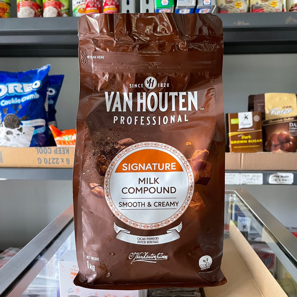 

Van Houten Intense Milk Compound 1 kg / Coklat Susu Koin Van Houten 1kg