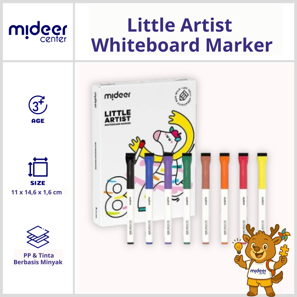 

Mideer Spidol Ajaib Mengapung tersedia 8 Warna – Mainan Spidol Air Mudah Dibersihkan | Floating Marker Washable & Easy Clean