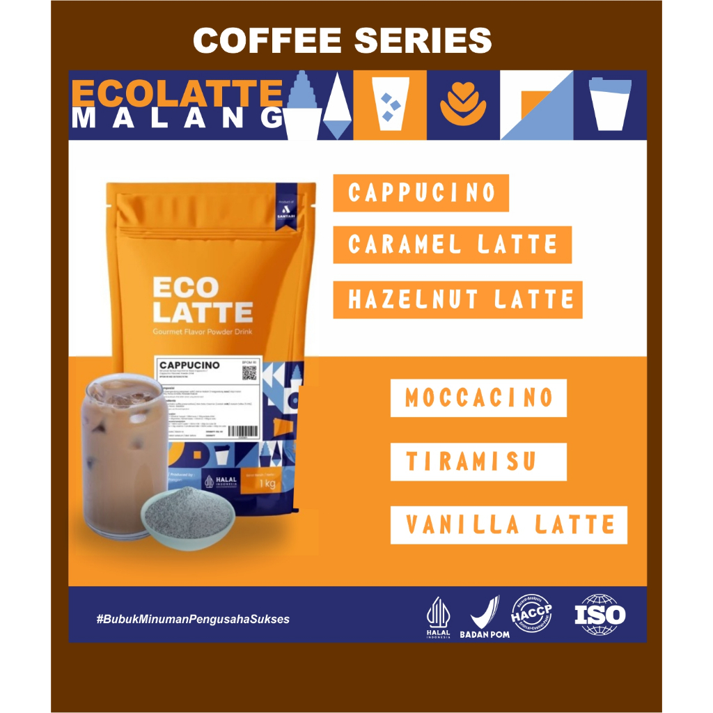 

ECOLATTE POWDER VARIAN KOPI 1KG