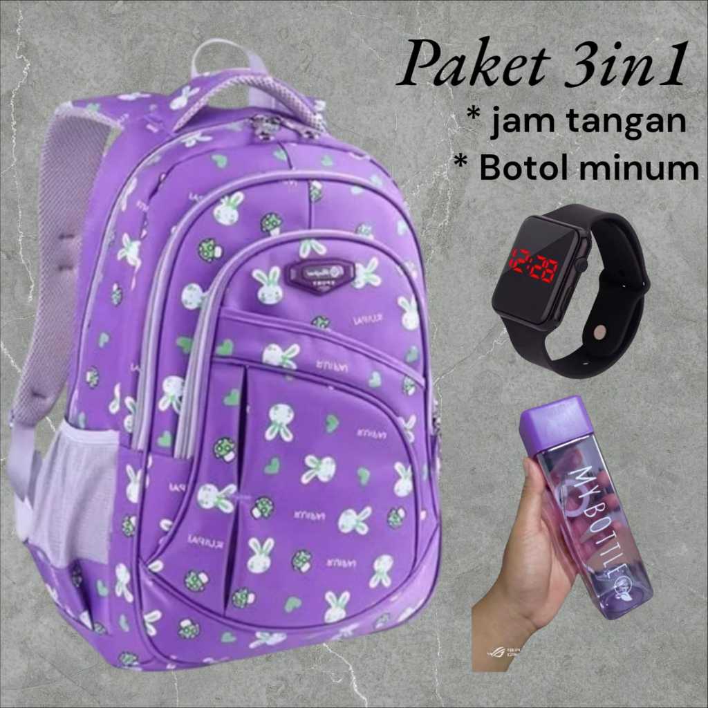 Tas ransel anak motif RUPAI - Tas sekolah anak perempuan SD SMP - Tas ransel anak terbaru 2023