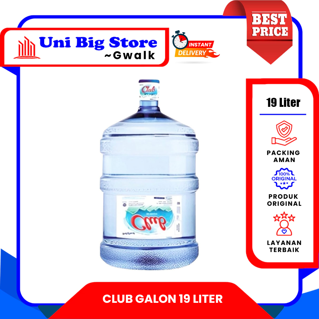 

CLUB AIR MINERAL GALON + ISI REFILL - 19 Liter
