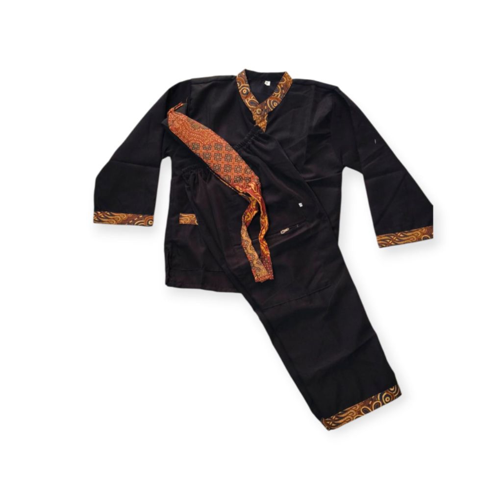 pangsi baju adat Sunda buat anak sekolah SD