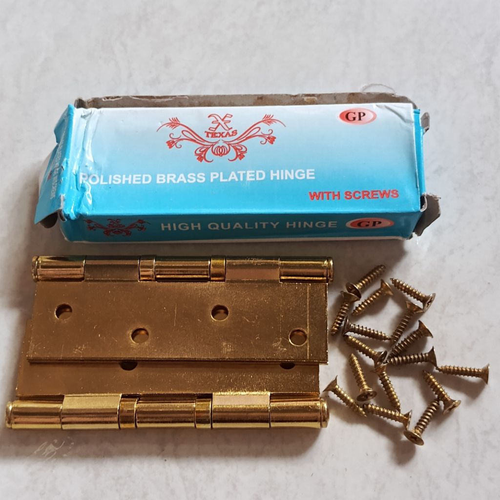 (5i) Engsel Pintu Jendela Rumah Tebal Random Ukuran 4 Inchi Engsel Pintu Kamar Engsel Pintu Kayu Lip