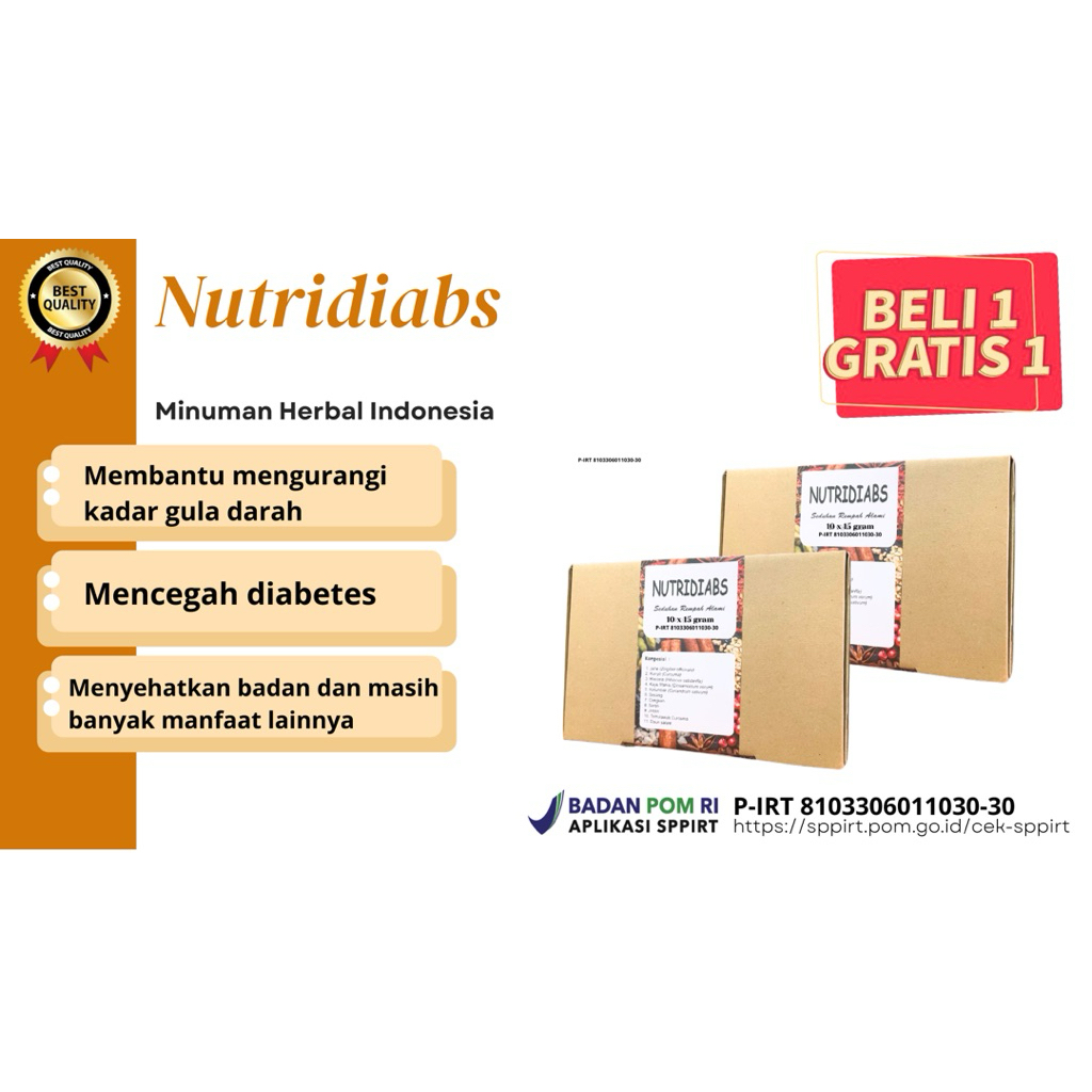 

Kemasan 2 Box Nutridiabs Diabetes Atasi Diabetes Asli