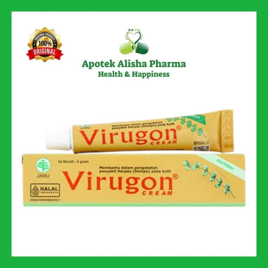 Virugon Cream 5gr Salep Kulit Herpes Dompo