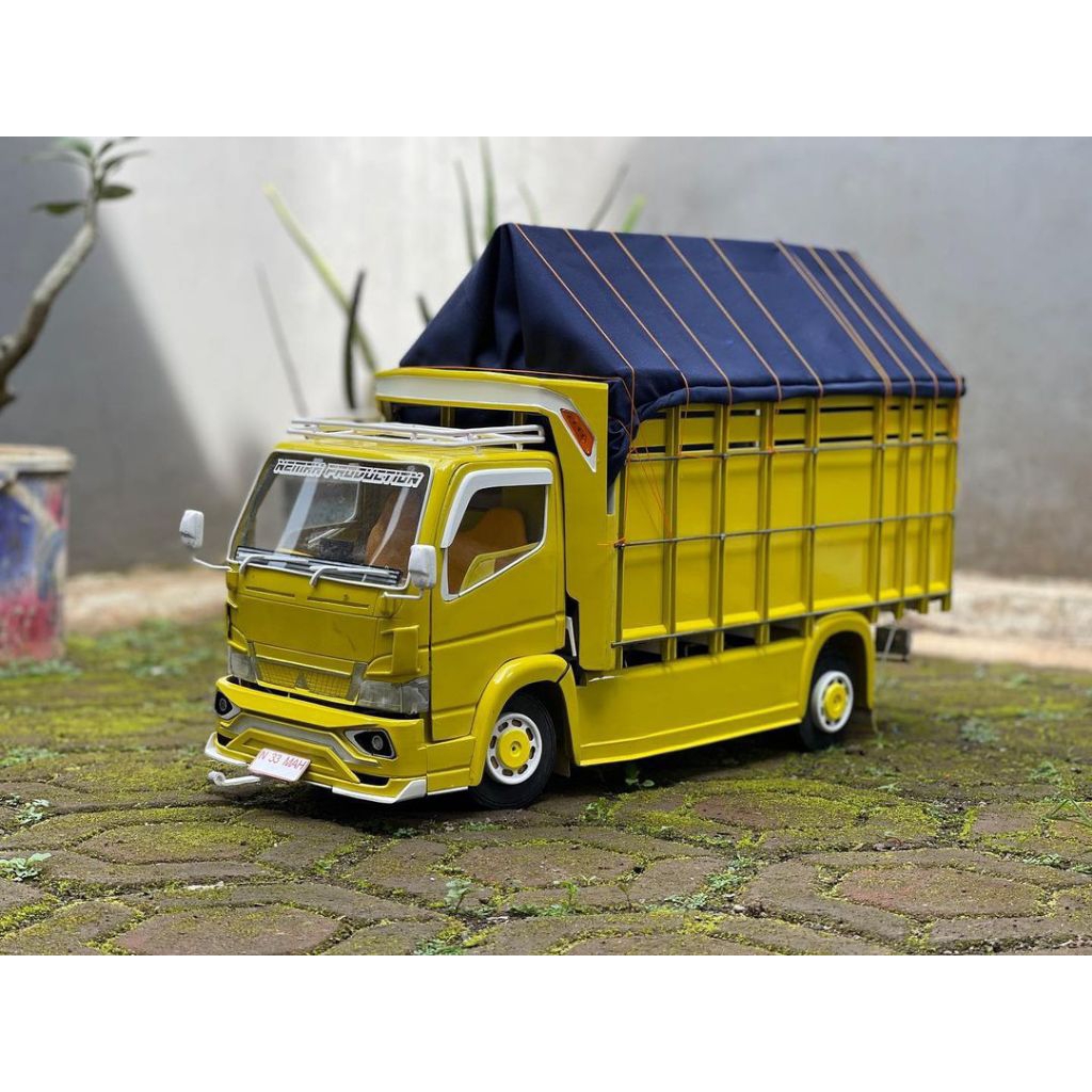 Mainan Anak Miniatur Truk Oleng Kayu Keren Full Variasi