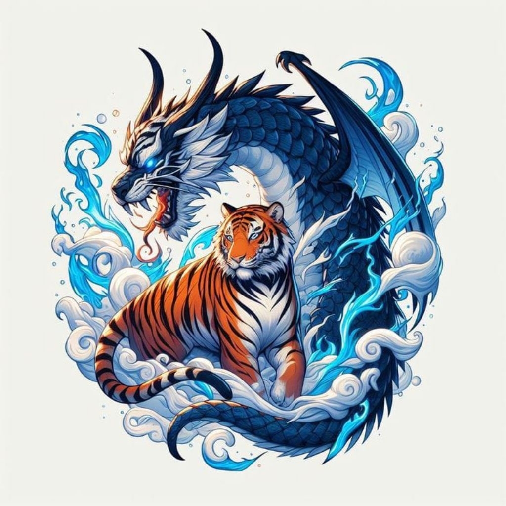 

stiker 3D naga keren, stiker print, sudah cutting, size 15 x 20 cm, anti air