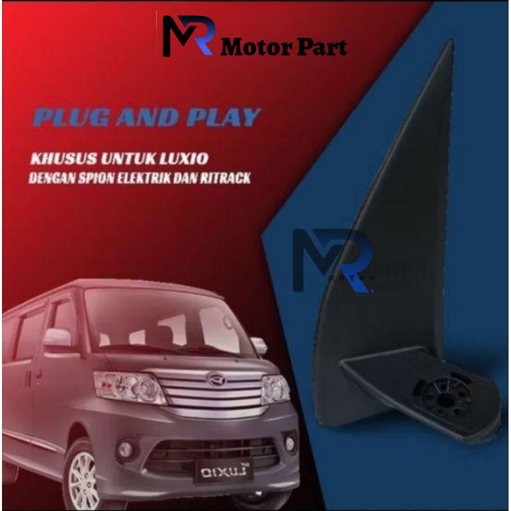 Dudukan spion LUXIO tiang spion LUXIO kaki spion LUXIO high quality impor kaki spion LUXIO TIANG SPI