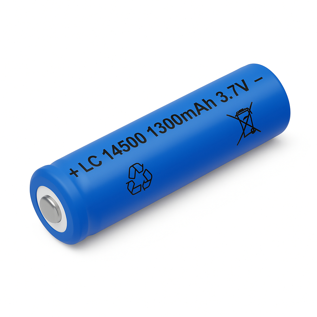 Baterai AA / A2/ 14500 Lithium Rechargeable Li-Ion 3.7V 1300mAh Baterai Cas