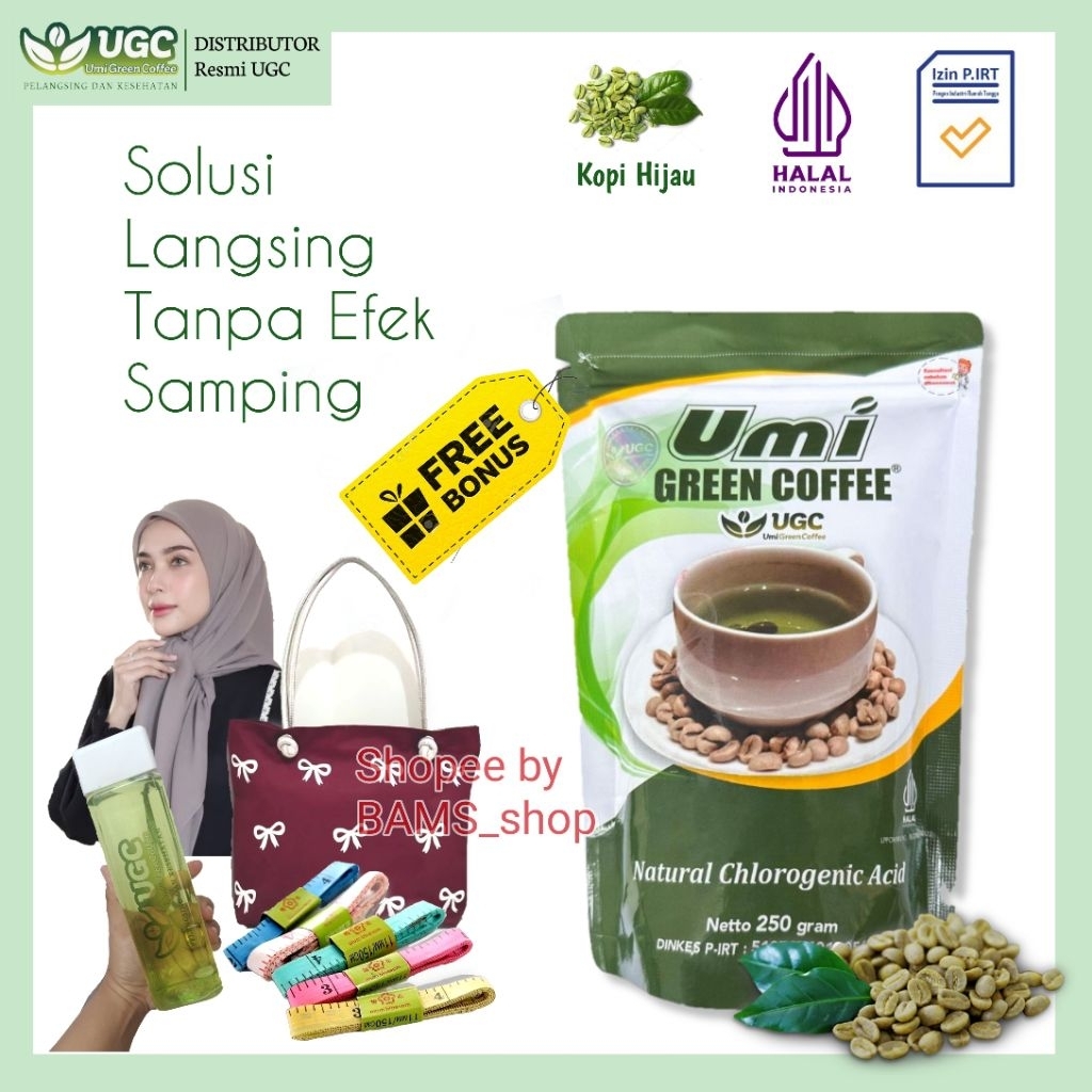 

UGC Umi Green Coffee Original Kopi Hijau Pelangsing Herbal 250 gram