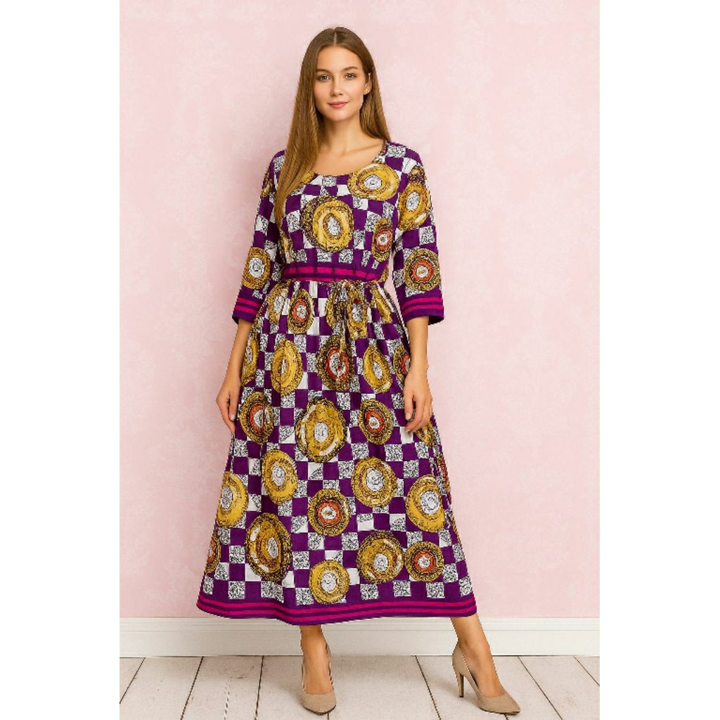 Kartika Batik Daster Longdress Kancing Prada Mewah