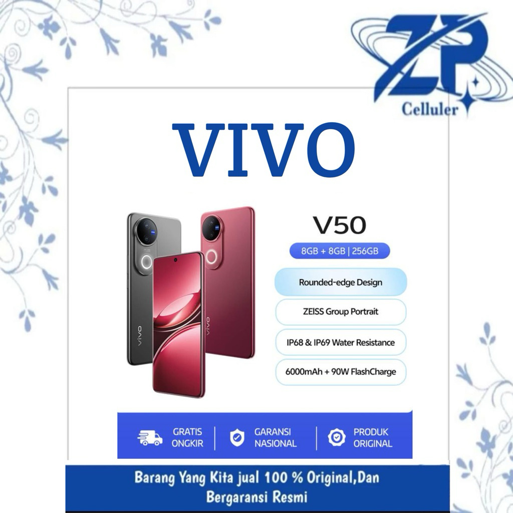 VIVO V50 RAM 8/ROM 256 GARANSI RESMI VIVO