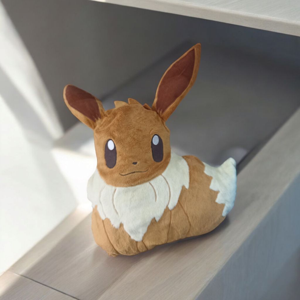 Bantal Boneka Pokemon Plush Eevee Cushion Banpresto