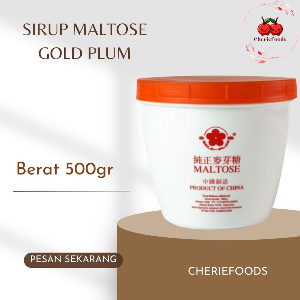 

[oddsolshop] pekanbaru/Gold Plum Sirup Maltose 500GR Bahan Makanan Minuman Pemanis Mix Drink Food