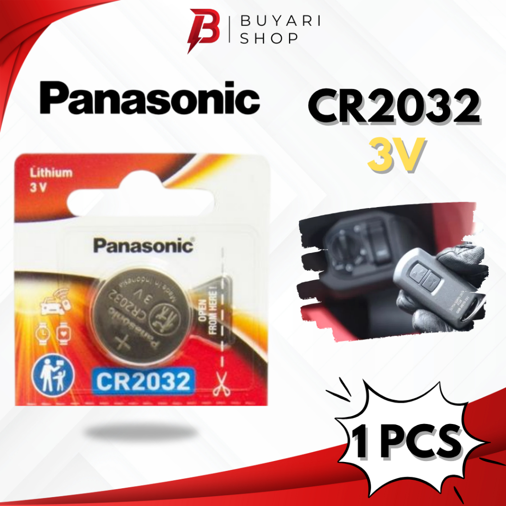 ORIGINAL Baterai Batre Batrai Batrei CMOS Panasonic CR2032 Laptop PC Baterai Timbangan Digital badan