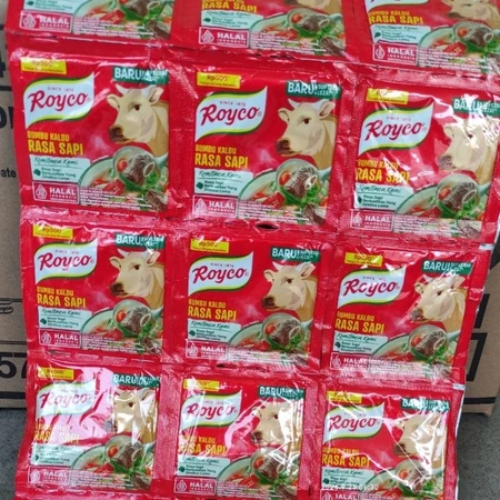 

12 PCS - ROYCO KALDU 8g - ROYCO PENYEDAP RASA SAPI & AYAM 1 RENCENG