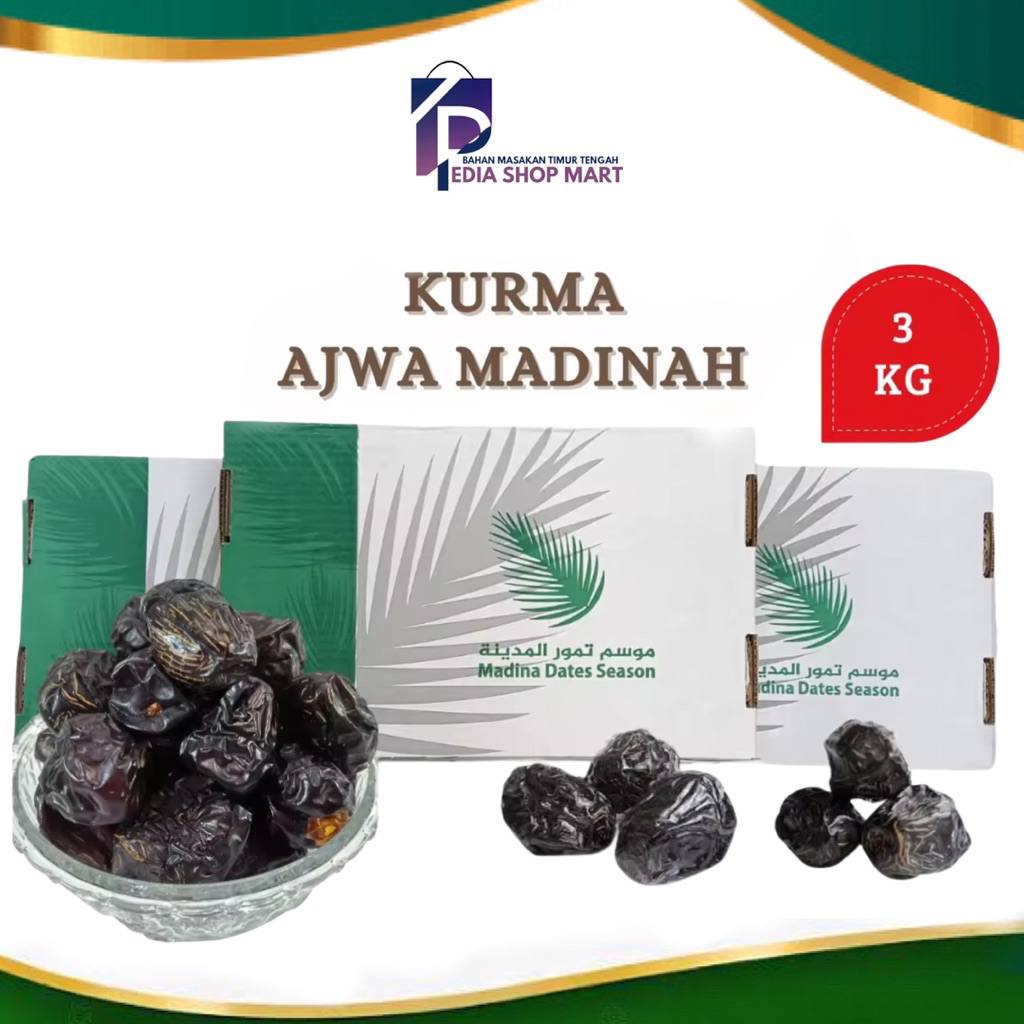 

Kurma Ajwa Al Madinah Premium 3 Kg 100% Asli Madinah