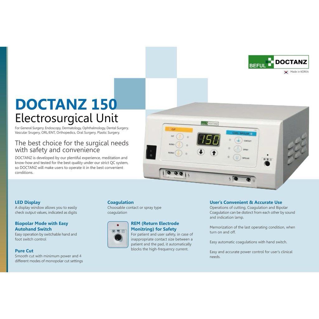 Electro Surgical Unit Doctanz 150 Watt - Cauter Couter Doctanz 150 Wat ESU