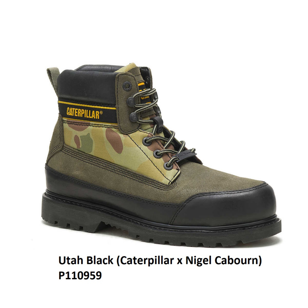 Caterpillar Safety Shoes Utah X Nigel Cabourn Black P110959