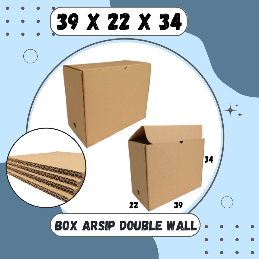 

Box Arsip Double Wall 39x22x34 Kardus Arsip Dus Packing/polos/File/filebox/arsipbox/box Dokumen