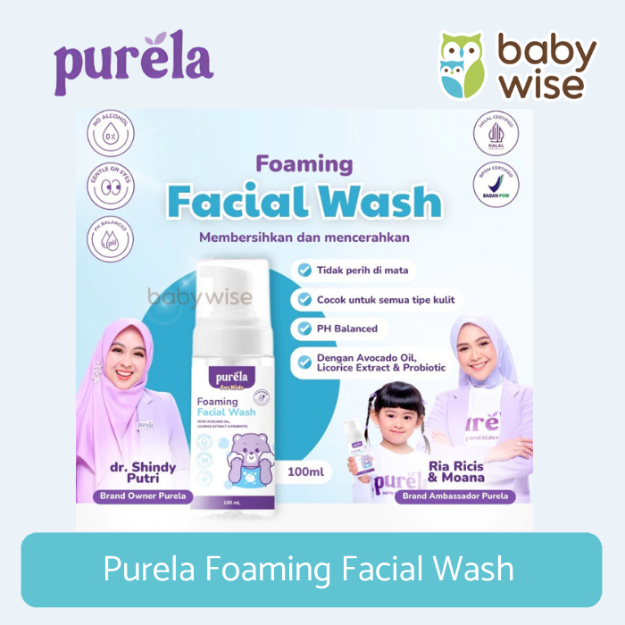 Purela Foaming Facial Wash - Sabun Cuci Muka Anak