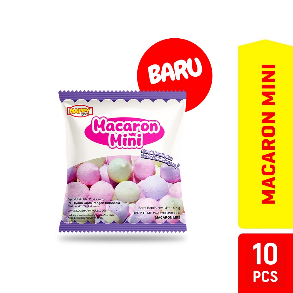 

BARU Happy Time Macaron Mini 10 Bungkus