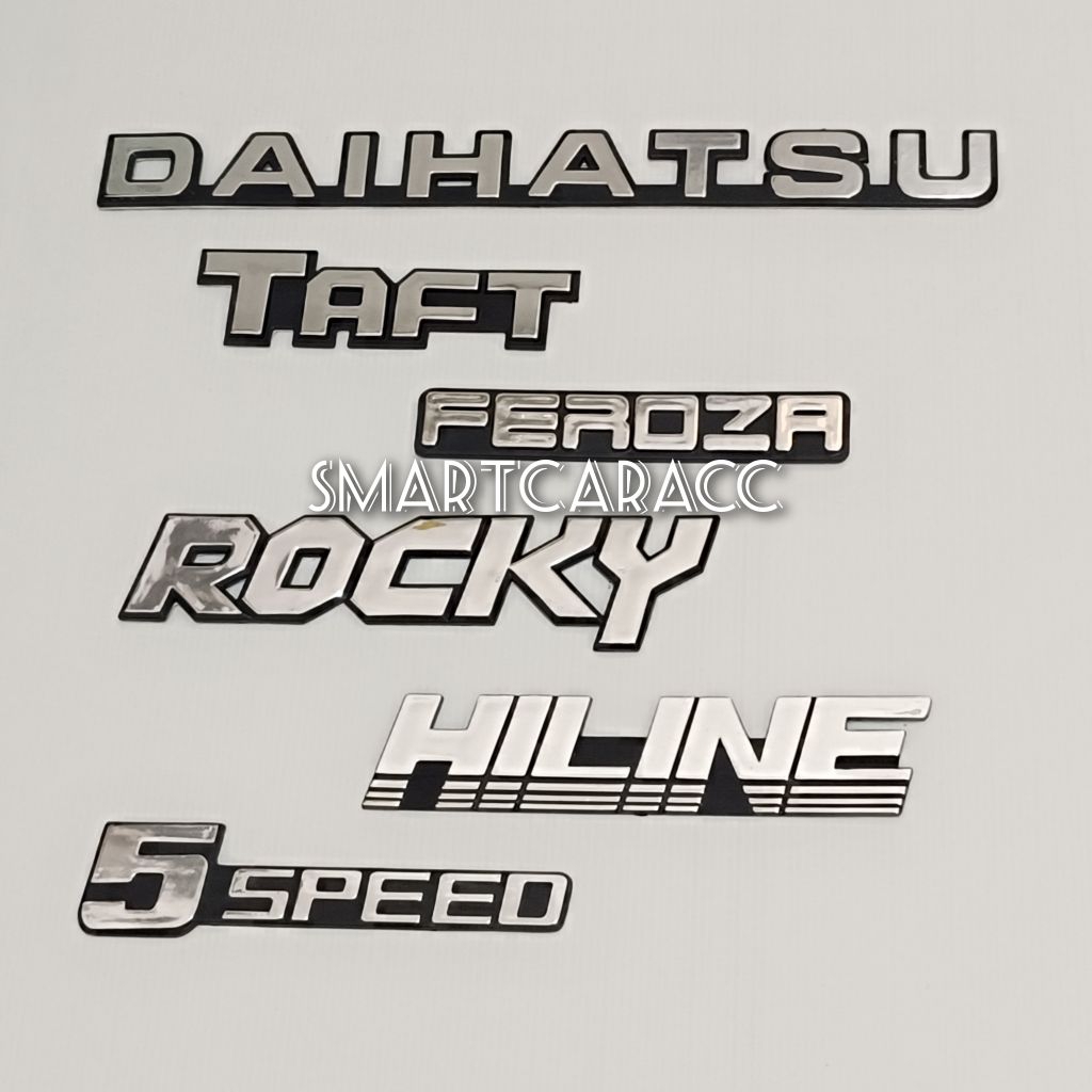 Emblem Tulisan Logo DAIHATSU TAFT FEROZA HILINE ROCKY 5SPEED