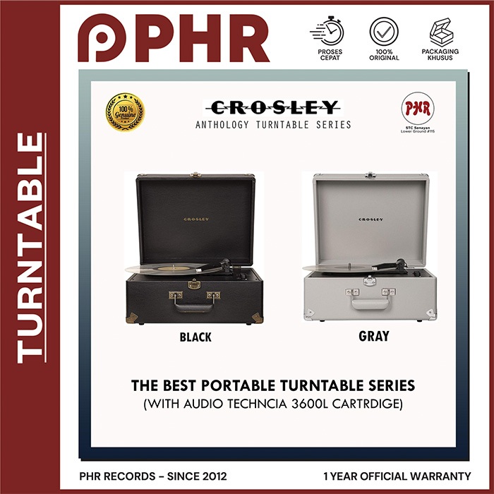 TURNTABLE CROSLEY ANTHOLOGY - Vinyl Turntable Player (Pemutar Piringan Hitam)
