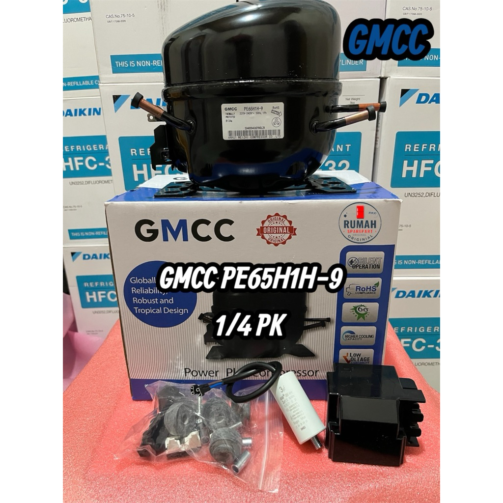 KOMPRESOR KULKAS FREZER RAK SHARP SHOWCASE  GMCC PE65H1H-9 1/4 PK