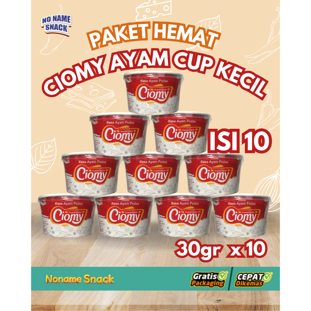 

Paket Bundling Ciomy Ayam Keju Pedas Kemasan Kecil Isi 10 pcs