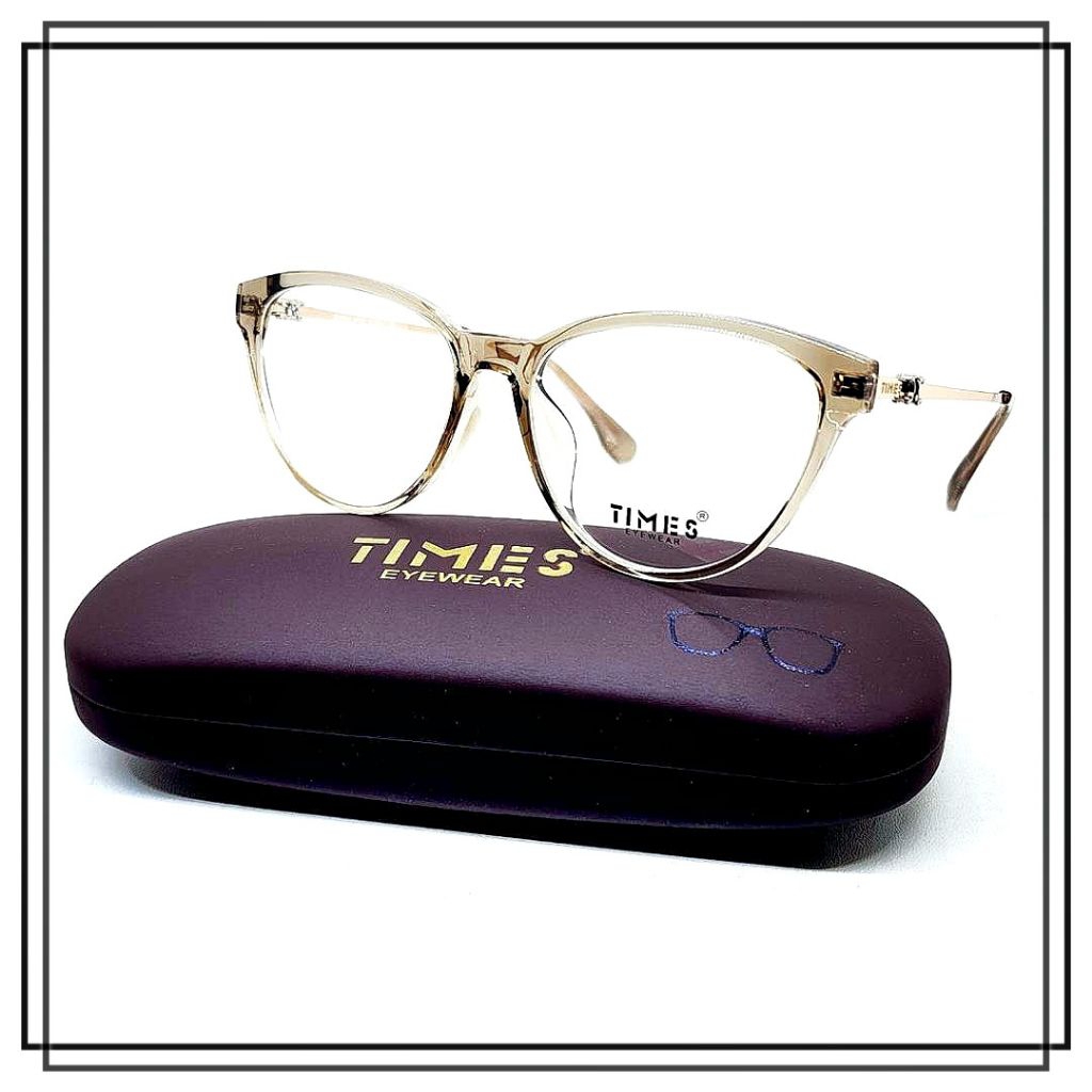 FRAME KACAMATA PLASTIK TIMES 2352 Model Mata Kucing CAT EYE Keren Elegan ORIGINAL BRANDED Kualitas B