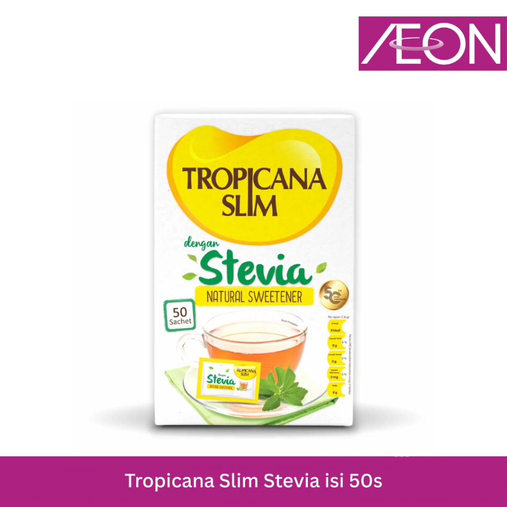 

Tropicana Slim Stevia (50 Sch) - Pengganti Gula