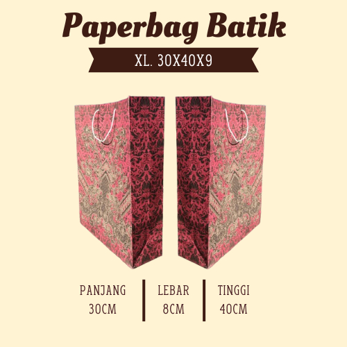 

Tas kertas / Paperbag batik XL (30X40)