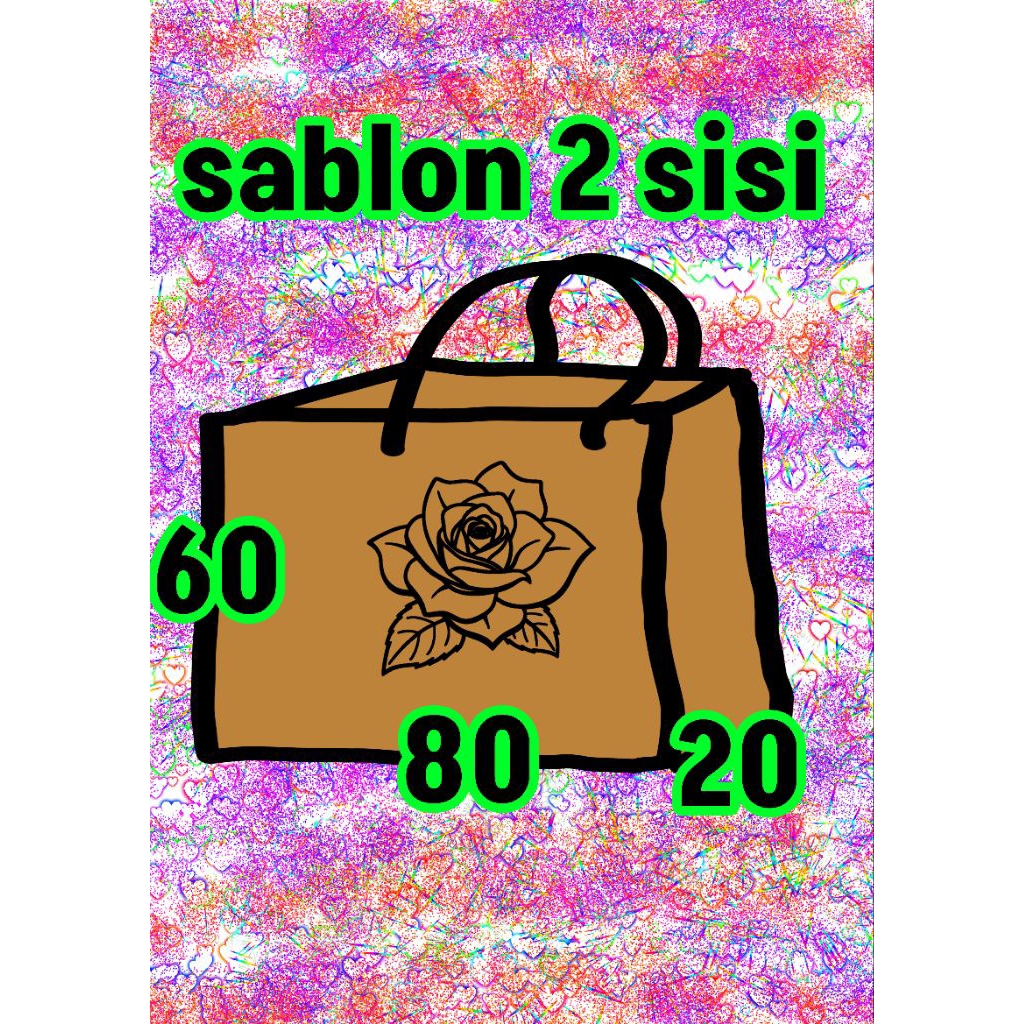 

paper bag 80 x 20 x 60 sablon 2 sisi