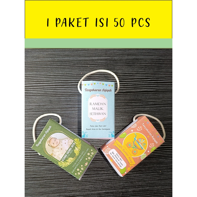 

50 Pcs Box Kotak Tempat Telur Aqiqah / Paper Bag Wadah Telur Tasyakuran Marhaba anak