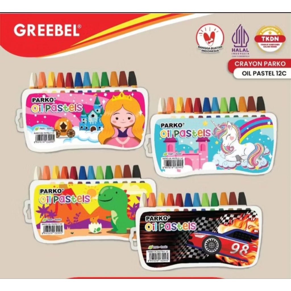 

CRAYON PARKO BY GREEBEL 12 WARNA