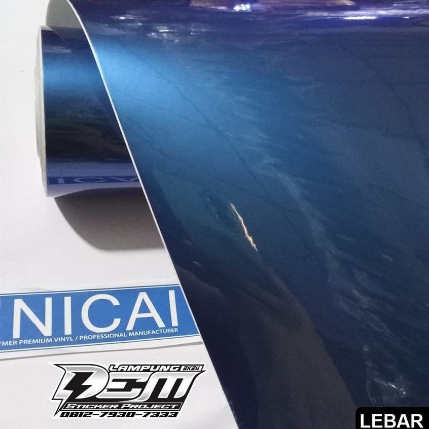 Stiker skotlite Lembayung warna Black Blue nicai stiker untuk motor dan mobil stiker termurah dan te