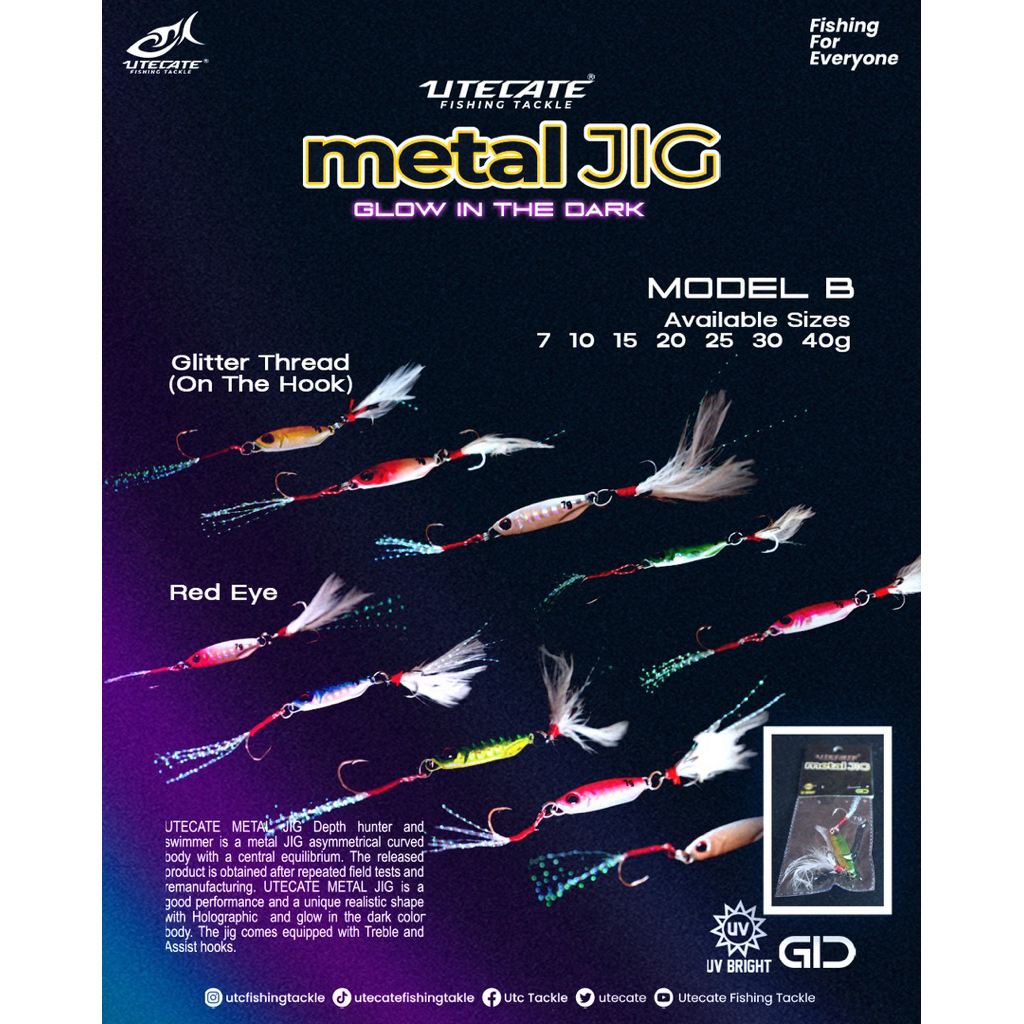 umpan micro jig utecate fishing tackle